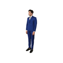Men Double Breasted Suit WESSI by J.VALINTIN Extra Slim Fit JV5 Royal Blue New image 2