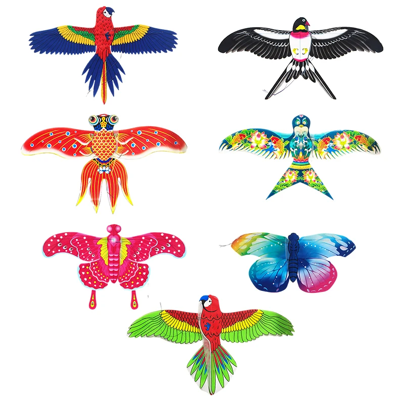 1Set Children Kite Cartoon Butterfly Parrot Swallows Eagle Theme Kite With - £9.05 GBP