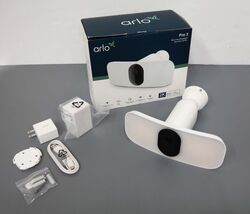 Arlo Pro 3 FB1001 Floodlight Indoor/Outdoor Security Camera - White - $71.99