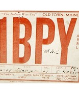 1937 Radio Station Postcard Old Town Maine WIBPY Communications Antique ... - $37.20 CAD