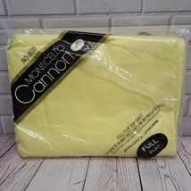 Vtg NOS Full Flat Sheet Monticello Cannon for 54&quot;x76&quot; Mattress Yellow US... - $14.50