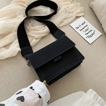 Small bag women 2021 new Korean version of small square bag wide shoulder strap  - £44.58 GBP
