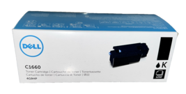 Dell 332-0399 4G9HP Black OEM Laser Toner Cartridge for C1660w Printers - $47.50