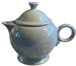 Homer Laughlin HLC Fiesta Periwinkle Teapot w/Lid Large 44 oz. 5 Cup Ret... - £29.54 GBP