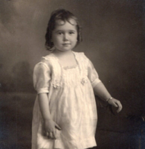 Beautiful Girl RPPC Real Photo Antique Postcard Vintage Dress Female Child - $12.00