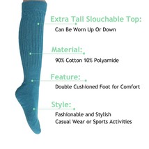 Capri Slouch Socks for Women Made in USA 1 PAIR Size 9 to 11 - $9.89