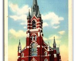 St Mary&#39;s Church Manchester New Hampshire NH UNP LInen Postcard R27 - $2.92
