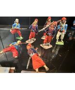 RARE 7 LOT VINTAGE ANTIQUE CAST IRON METAL LEAD OLD TOY SOLDIERS SOLDIER... - $52.25
