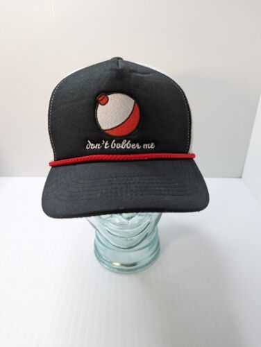 Primary image for Bass Pro Shops Trucker Hat Don't Bobber Snapback Cap Mesh Back Black White