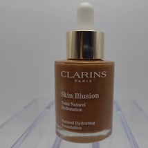 CLARINS Skin Illusion Natural Hydrating Foundation 118.5 CHOCOLATE Full ... - $18.80