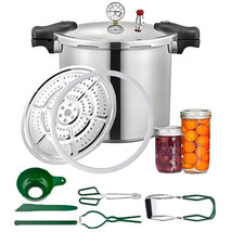 25 Quart induction pressure canner Cooker &amp; pressure canner with gauge &amp;... - $572.36