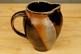 Studio Art Pottery Hand Thrown Rachel Culpovich 2013 Brown Glaze Milk Pi... - $34.64