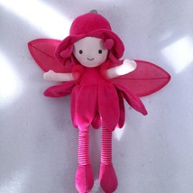 Jellycat Dahila Fleur Fairy Plush Doll Pink petal Pixie lovey flower girl RARE - $39.00