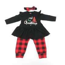 Toddler Girls 3 Piece Outfit Size 90 (2T) My 1st Christmas - $7.92