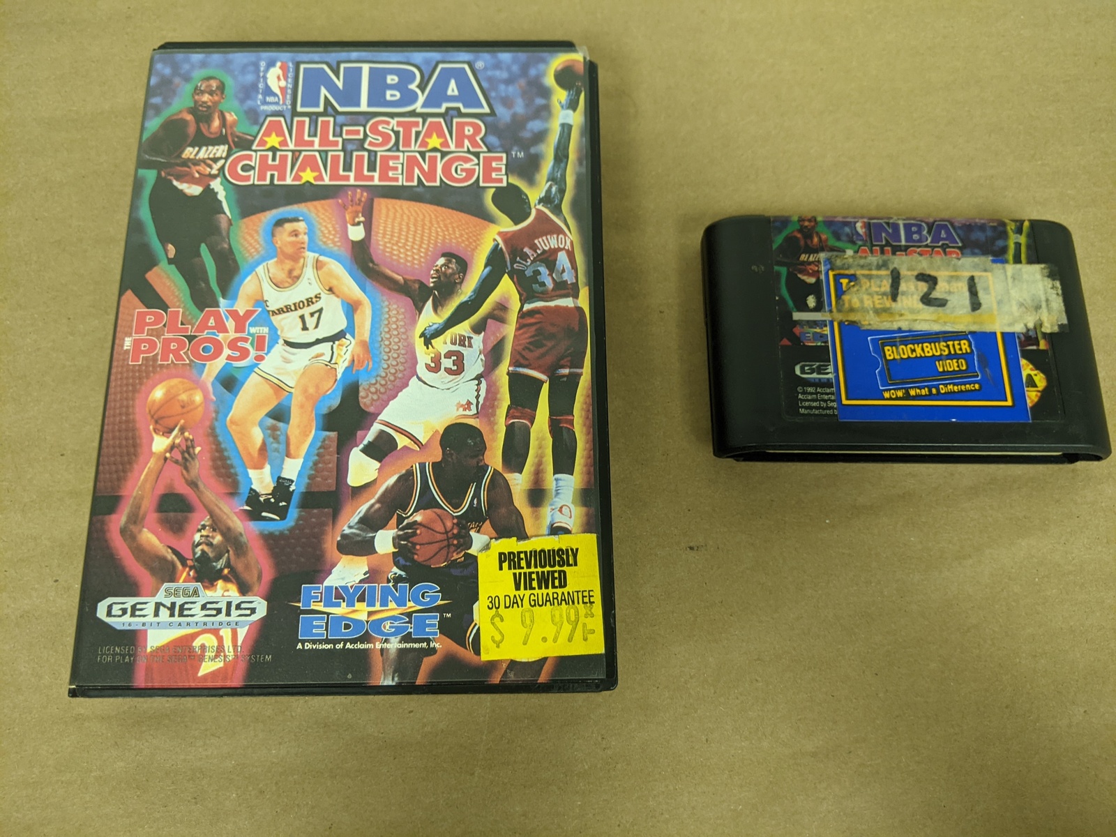 NBA All-Star Challenge Sega Genesis Cartridge and Case Rental - $5.49
