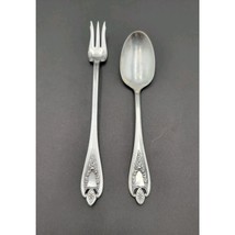 1847 Rogers Bros XS Triple Old Colony Pattern Set 2 Cocktail Fork &amp; Spoo... - €15,51 EUR