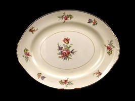 Priscilla Pattern 13&quot; Serving Platter, Household Institute Eggshell Naut... - £15.44 GBP