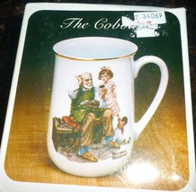 NORMAN ROCKWELL COLLECTOR&#39;S PORCELAIN MUG #2 &#39;THE COBLER&#39; NMB - $4.00