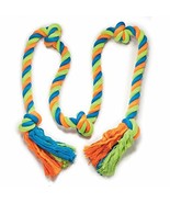 Huge Rope Toys for Dogs Mighty Bright Colored Rugged Knot Snake 70&quot; Extr... - $22.20
