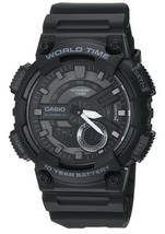 Casio - AEQ110W-1BV -  Sports Quartz Watch with Resin Strap - Black - £39.30 GBP