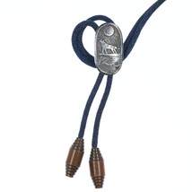 Vintage Navajo Sterling bolo tie with wolf howling - £58.25 GBP
