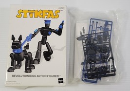 *B4) Hasbro Stikfas Alpha Male K-9 Police Unit Action Figure Building Set AFK10 - £15.76 GBP