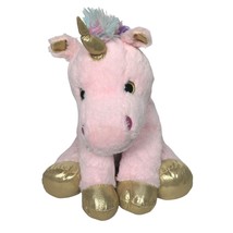 Hugfun International Pink Unicorn Plush Glitter Eyes Stuffed Animal 2018 18&quot; - £31.65 GBP