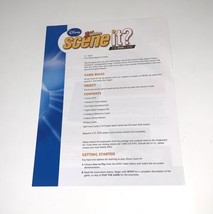 Scene It Disney 2nd Edition Trivia DVD Board Game 2007 Manual Only - £10.05 GBP