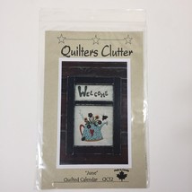 June Quilted Calendar Quilt Pattern 24&quot; x 27&quot; Quilter&#39;s Clutter - $12.86