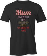 Mum Powered By Tshirt Tee Short-Sleeved Cotton Pre-Shrunk Mother&#39;s Day S1BCA27 - £17.93 GBP+