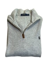 Polo by Ralph Lauren Gray Pullover XL Long Sleeve Sweatshirt 1/4 Zip Extra Large - £22.15 GBP