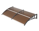 VEVOR Window Door Awning Canopy 80&quot; x 40&quot;, UPF 50+ Polycarbonate Entry D... - $82.20