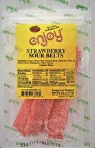 Enjoy Strawberry Sour Belts 2.5 Oz (Pack Of 8) - £59.17 GBP