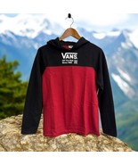Boys VANS “Off The Wall” Pullover Hoodie Red Black Size XL Boys Youth - $357.94 MXN