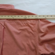 Jos A Bank Traveler's Collection Men's Texas Orange Cotton Button Up Shirt Sz M image 9