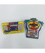 Nascar Checker 500 Race 2001 Pin + Pennzoil 400 Inaugural Race Miami 199... - £3.94 GBP