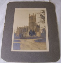 c1920 ANTIQUE AYERS MASSACHUSETTS CABINET PHOTO CATHEDRAL CHURCH - $9.89