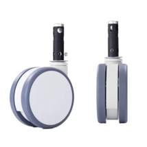 5 Inch Heavy Duty Castors 125KG Nylon Swivel Castor Wheel Hospital Bed C... - $53.08