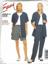 McCalls Sewing Pattern 2562 Jacket Pants Shorts Misses Size 14-20 - £7.16 GBP