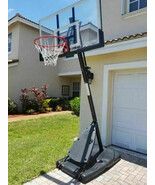 Spalding 54&quot; Portable Basketball System Adjustable Hoop Backboard Angled... - $340.39