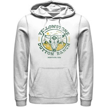 Yellowstone Y Steer Apparel Mens Graphic Hoodie Sweatshirt, White Size S... - $48.50