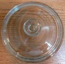 Original Pyrex G-5-C Scalloped Domed 7 5/8 Inch Round Clear Glass Lid Nice! - £14.05 GBP