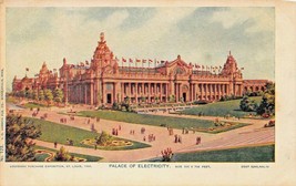 ST LOUIS~LOUISIANA PURCHASE EXPOSITION~PALACE OF ELECTRICITY 1904 POSTCARD - $4.32