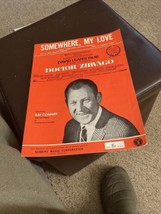 Vintage Sheet Music Somewhere My Love Doctor Zhivago Loc 13 - £3.87 GBP