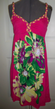 WOMEN&#39;S/ MOA MOA CHARMING CHARLIE SUNDRESS FLORAL SUN DRESS PINK NEW  - $28.99