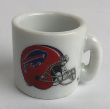 Vintage NFL Mini Coffee Cup Mug Buffalo Bills 1.25&quot; Collectible Miniature - £10.41 GBP