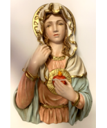 Immaculate Heart of Mary 13&quot; Hand Painted Wall Plaque, New from Colombia... - €68,74 EUR