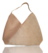 Ulta Beauty Blush Pink Asymmetrical Faux Leather Tote Shoulder Bag, Zip ... - $18.15