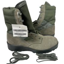 UFCW 8430 Green Leather Combat Boots Steel Toe Mondo PT Men&#39;s Sz 8.5 R New - €49,86 EUR