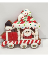 Christmas Gingerbread Train Santa Claus Cookie Candy  Ornaments Decor 4.25&quot; - $10.99